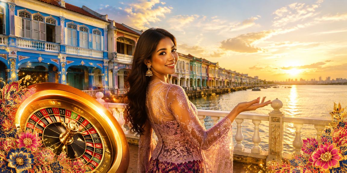 Meja roulette bergaya Pulau Pinang menggambarkan keselamatan dan keadilan permainan kasino dalam talian